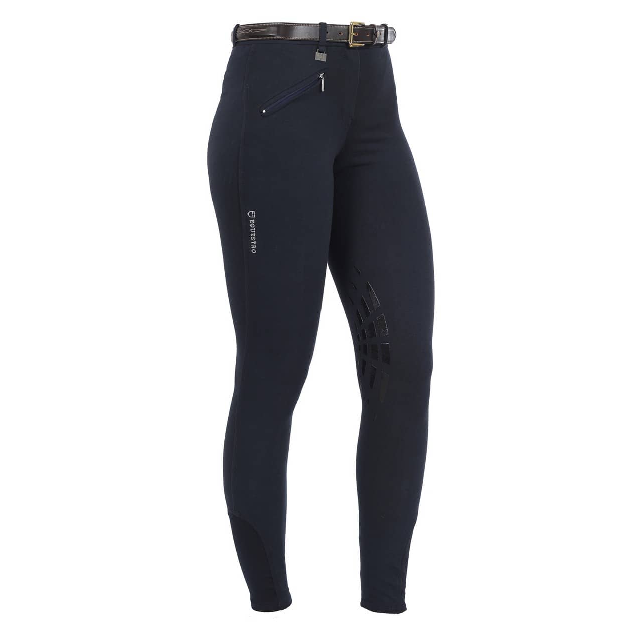 Pantaloni donna modello Selene in cotone elasticizzato con grip