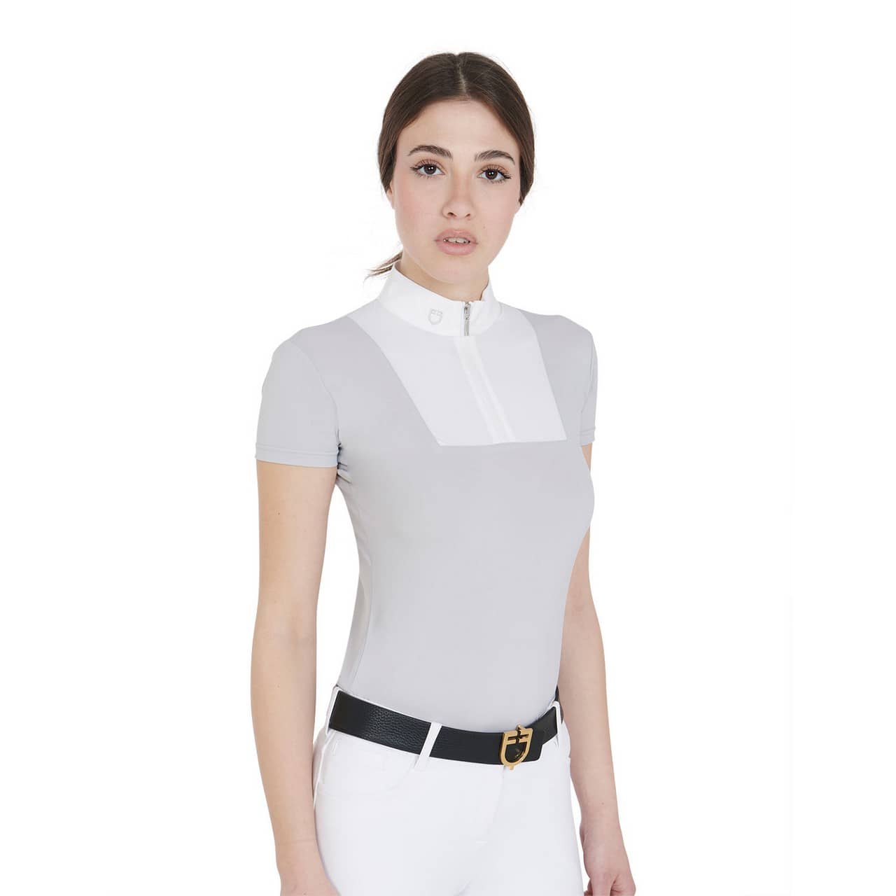 Polo donna da concorso slim fit mezza manica