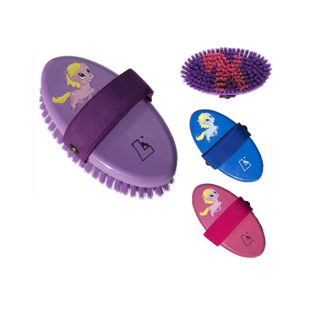 Spazzola Leistner pony, dorso in legno