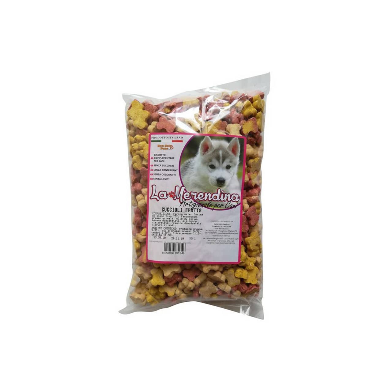 Biscotti "La Merendina" cuccioli, gusto frutta, 1kg