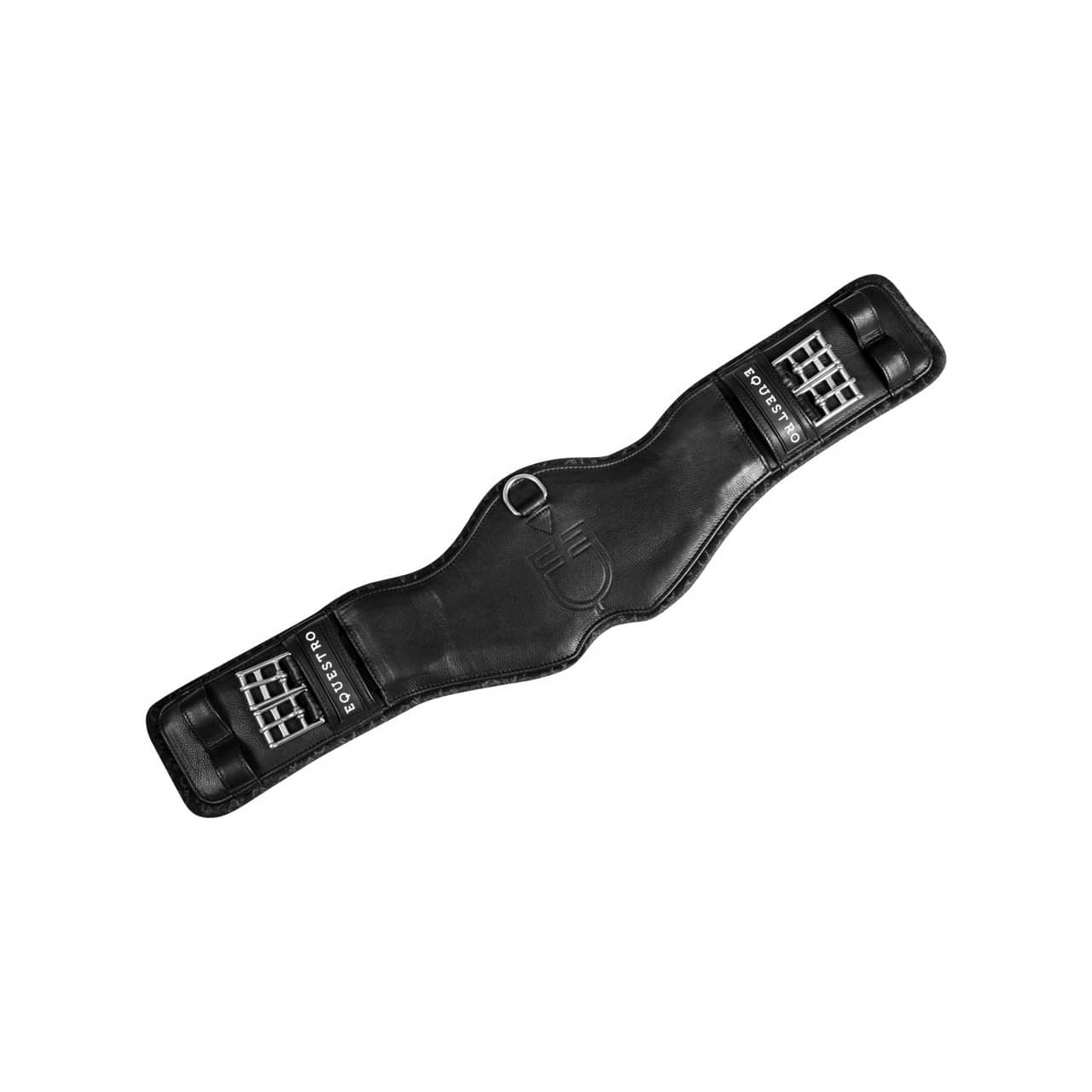 Sottopancia dressage sagomato in cuoio con logo inciso