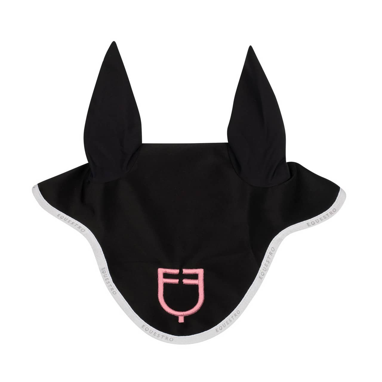 Cuffietta cavallo in tessuto tecnico con logo multicolor