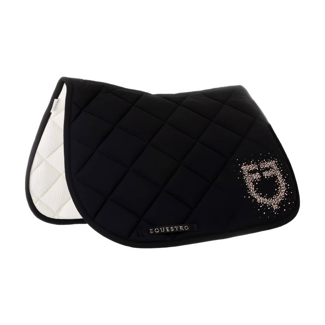 Sottosella da salto Equestro in tessuto tecnico con logo in strass