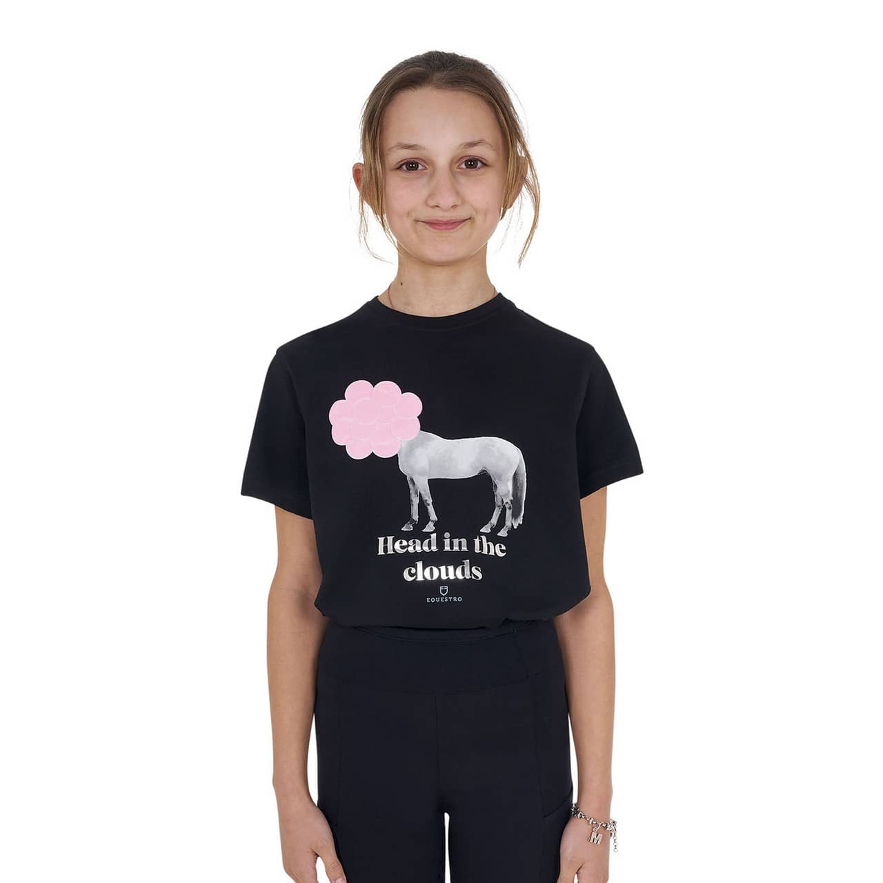 T-shirt bambina Head In The Clouds in cotone