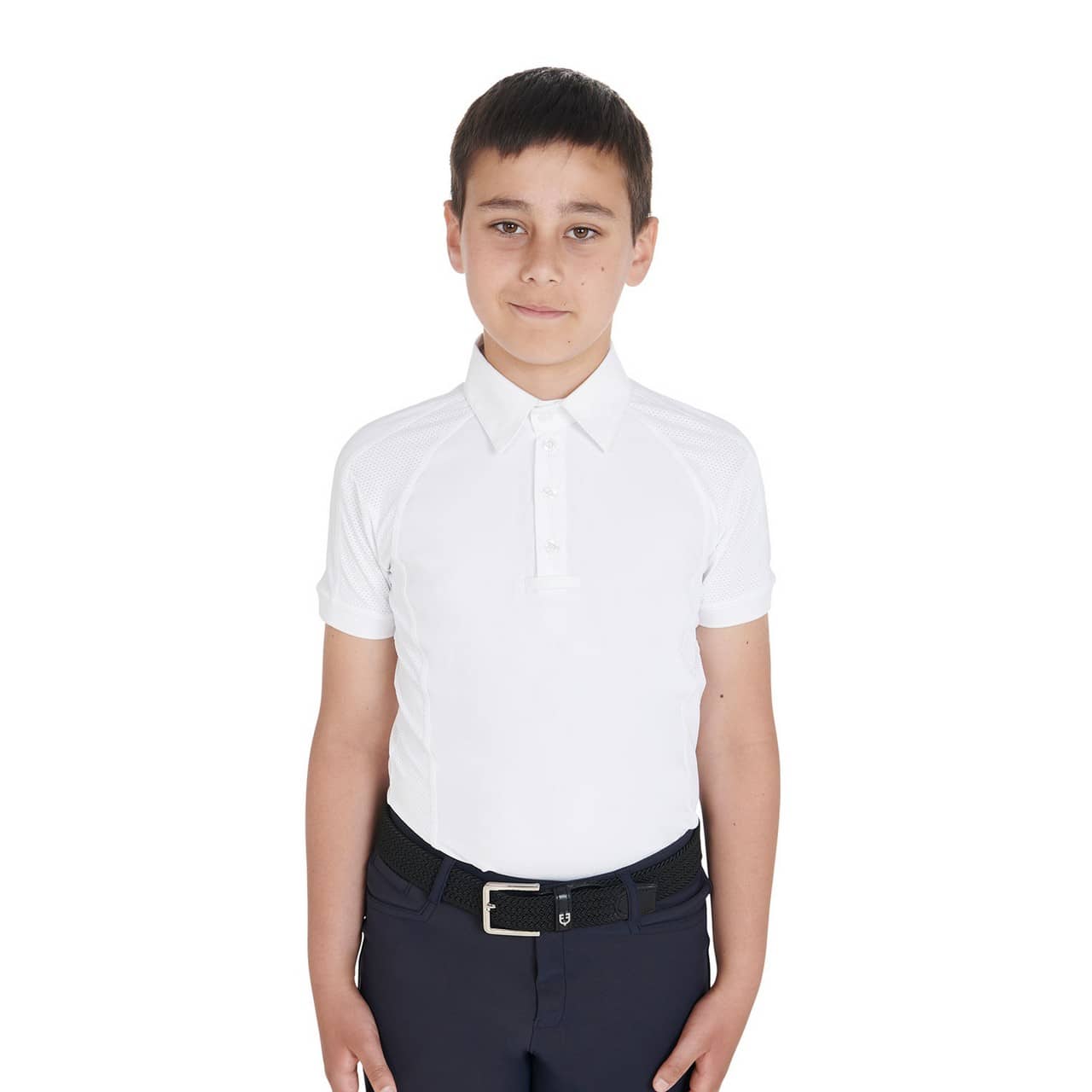 Polo bambino da concorso slim fit quattro bottoni (Rif. ETKO00035)