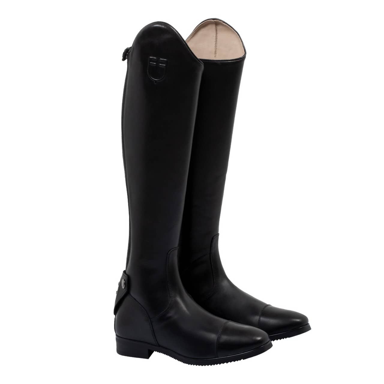Stivali Neptune unisex in pelle con zip posteriore