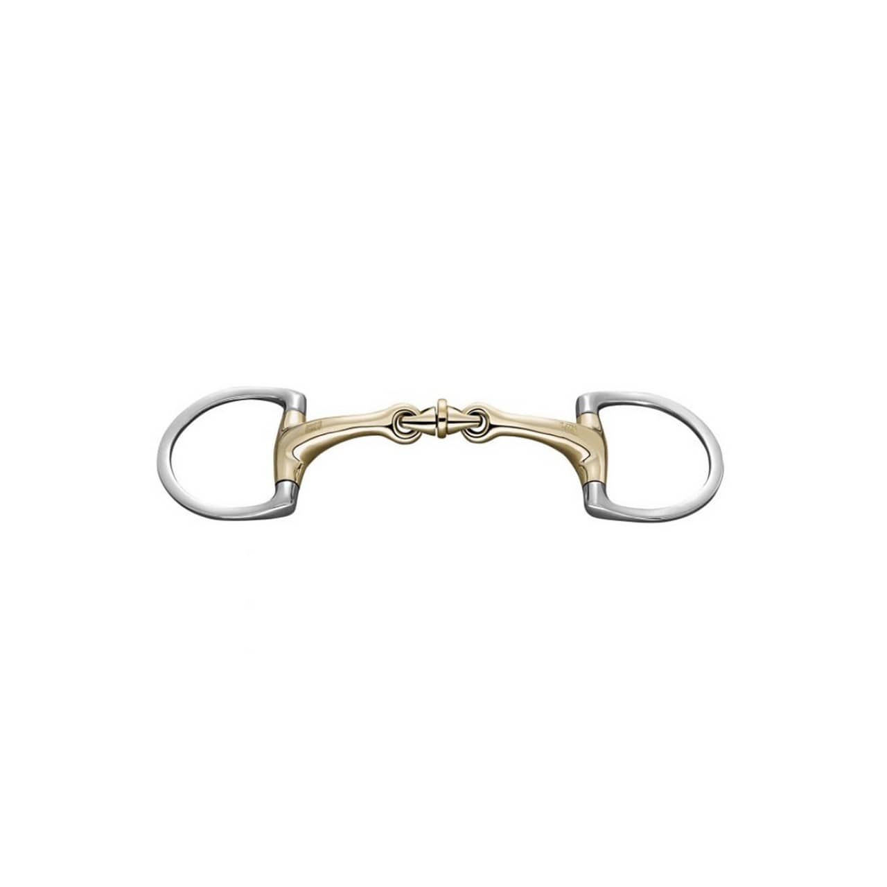 Dynamic RS WH Ultra Snaffle 16mm Sensogan dbl.j. w. 65mm D-shaped rg.
