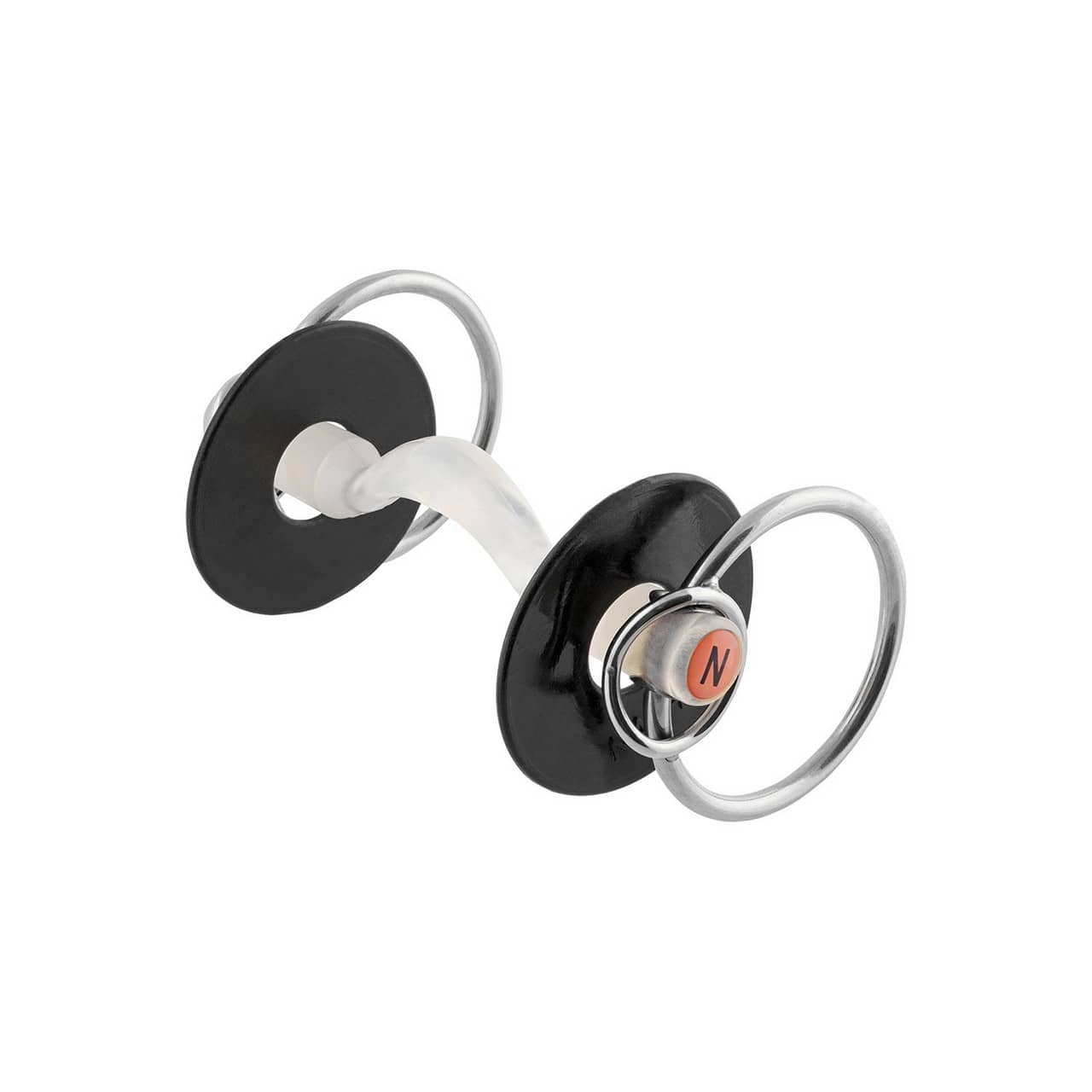 Nathe Mullen Mouth Bit 20mm w. 70mm rg. and add. small rg. with port