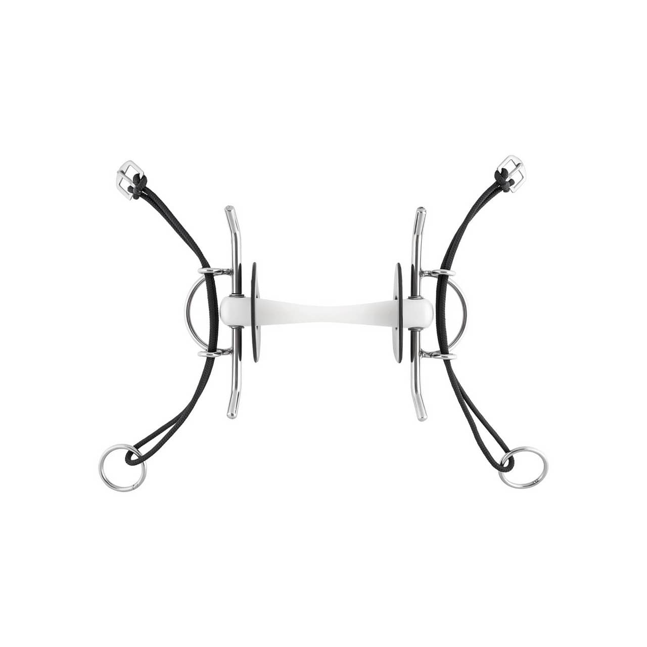 Nathe Full Cheek Gag Bit 20mm with flexible Mullen mouth