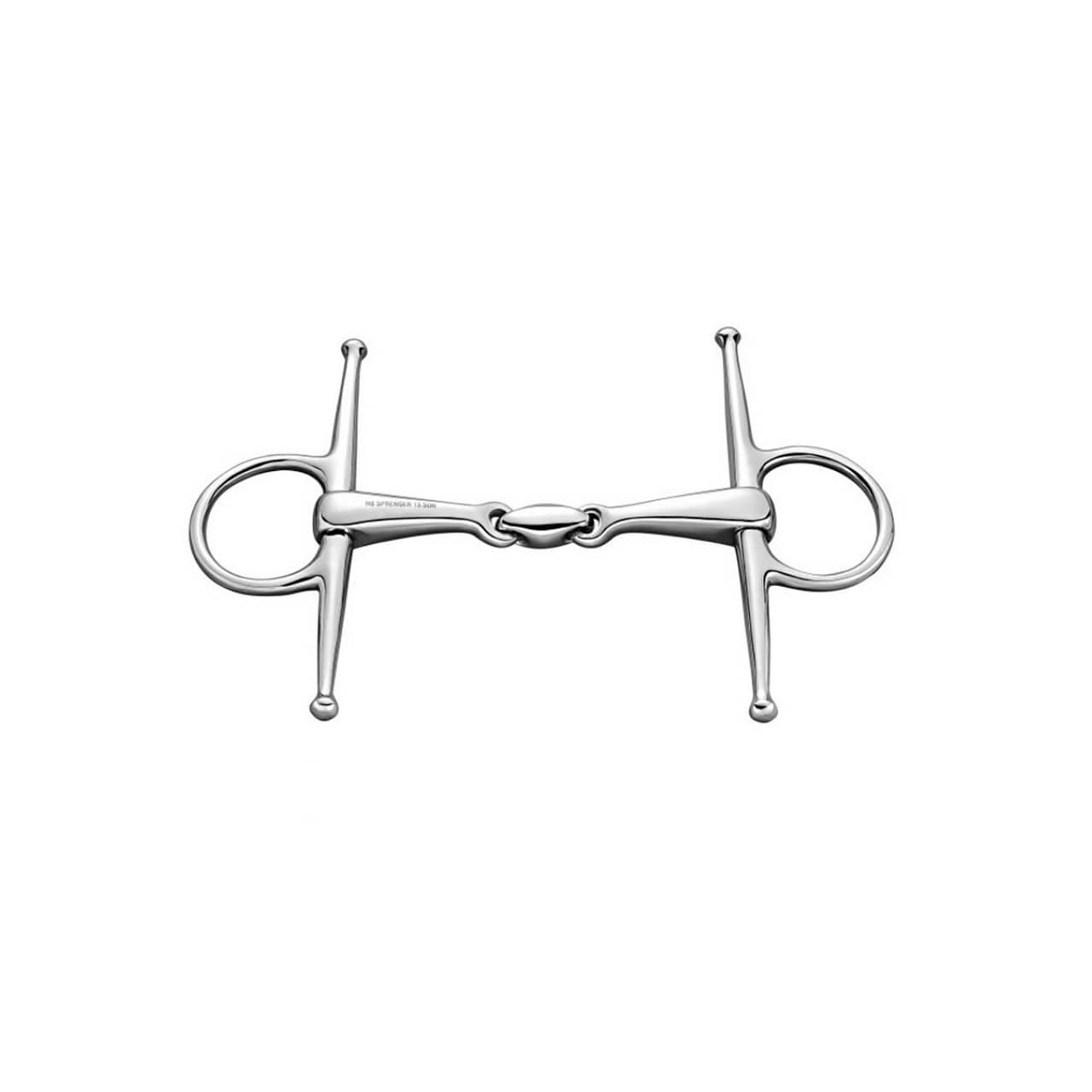 Full Cheek Snaffle st.st. 14mm double jointed