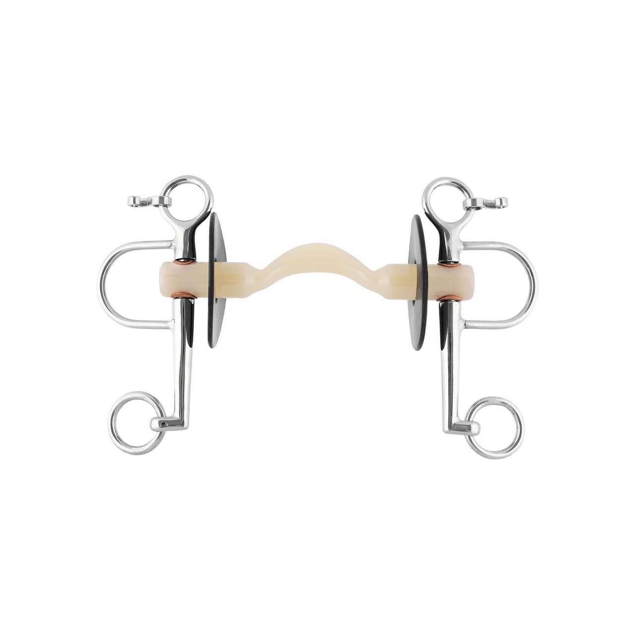 Nathe Pelham 20mm w. soft Mullen mouth w. port and long cheeks