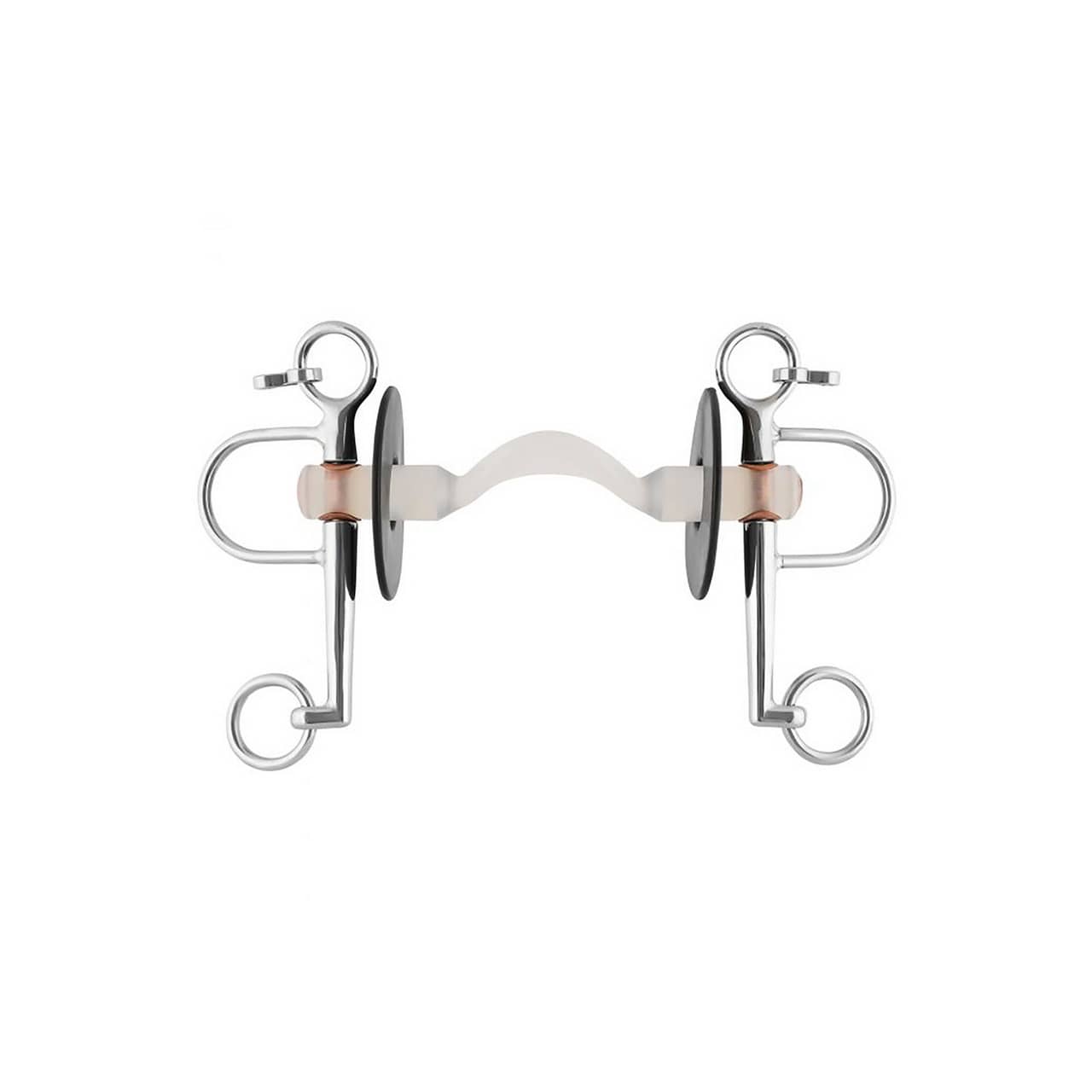Nathe Pelham 20mm w. hard Mullen mouth w. port and short cheeks