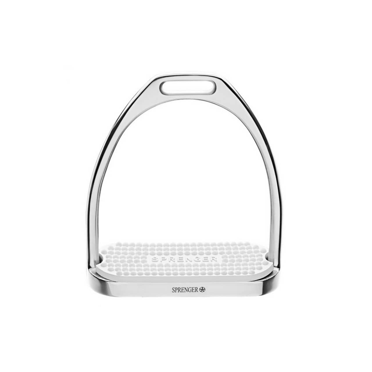 Fillis Stirrups - stainless steel, size 120mm with white rubber pad