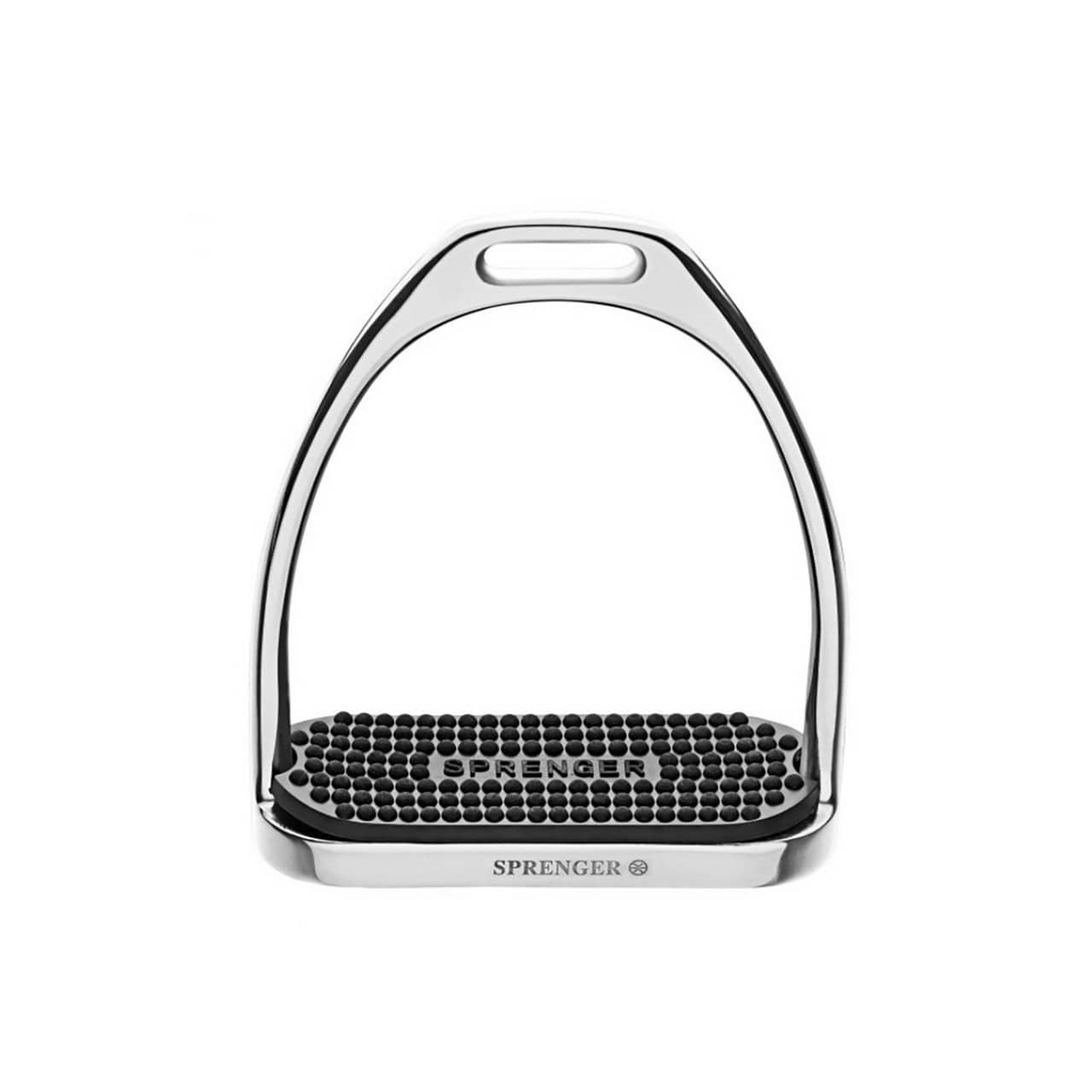 Fillis Stirrups - stainless steel, size 120mm with black rubber pad
