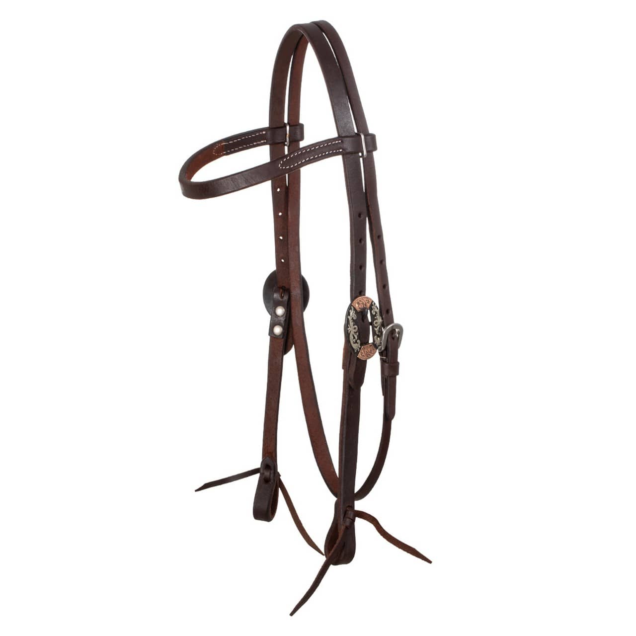 Briglia western fantasia tedesca in argento (Rif. LKH01007)