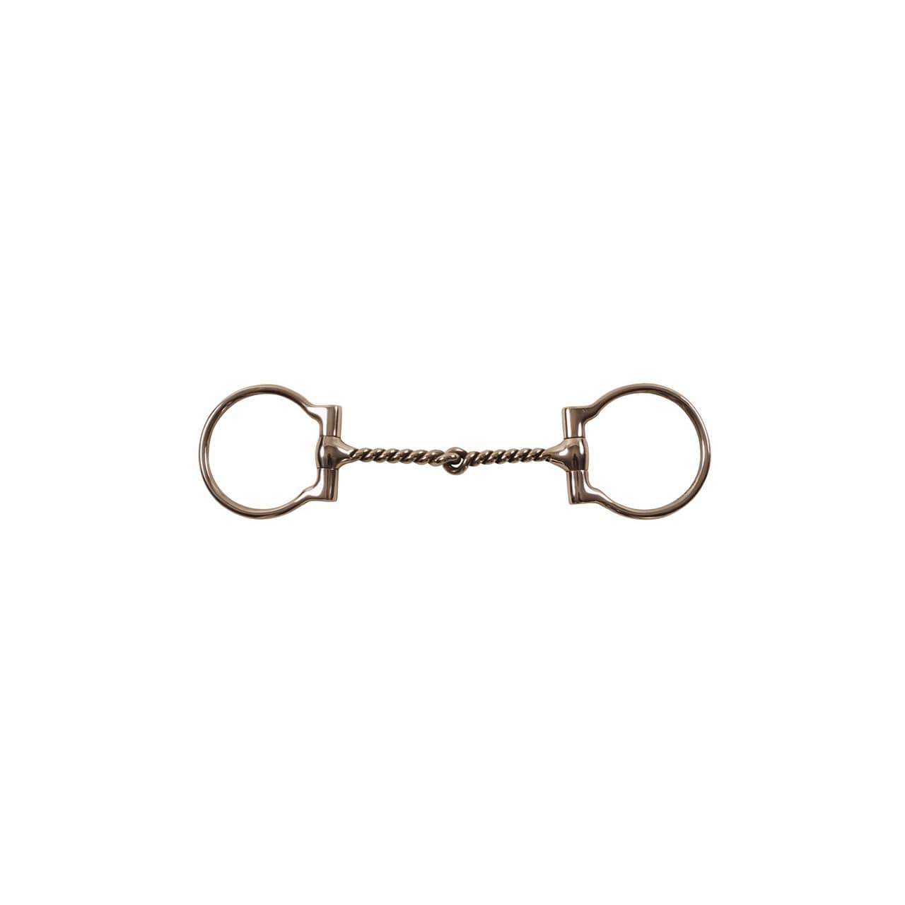 Filetto western a D torciglione, inox, grosso