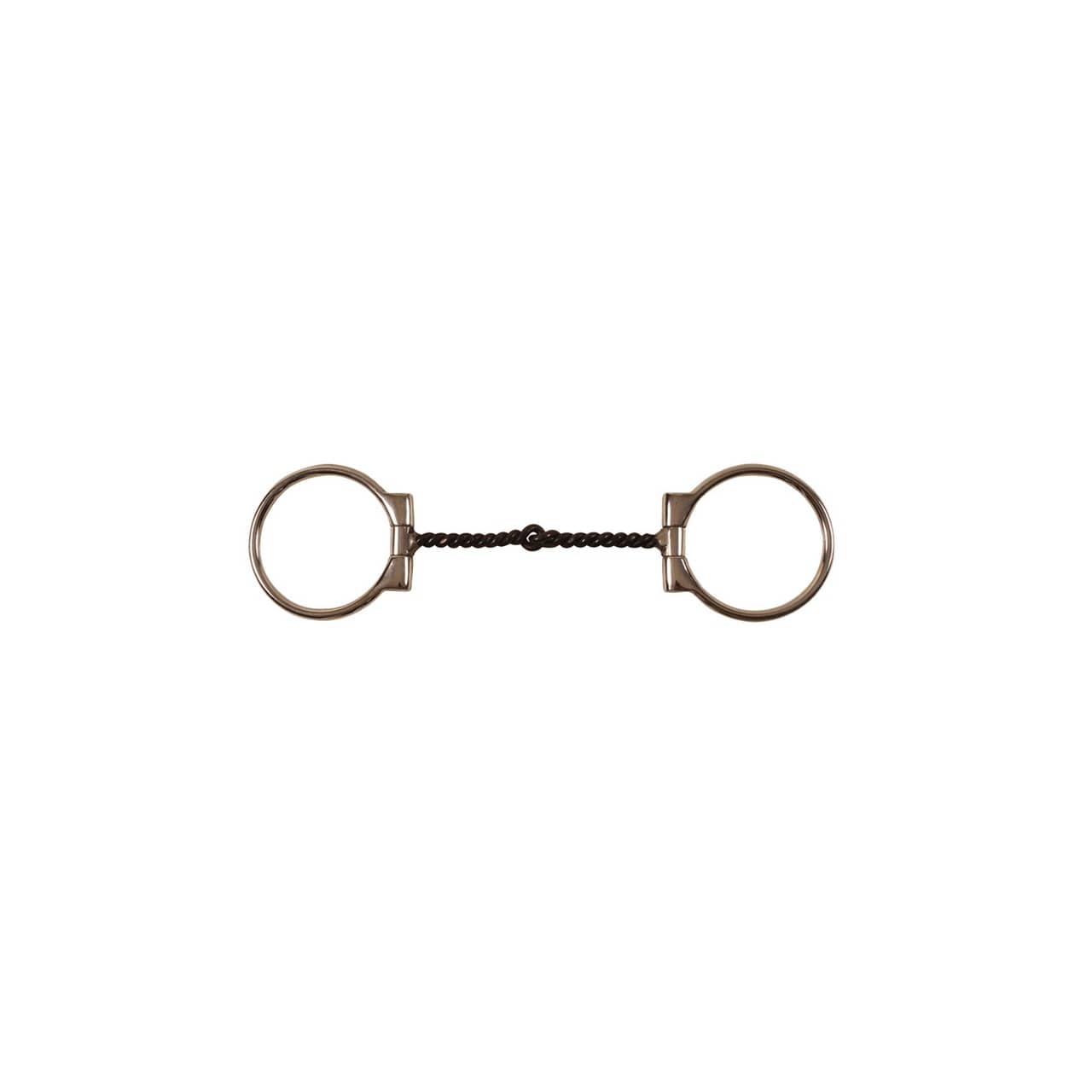 Filetto western a D torciglione, ferro nero