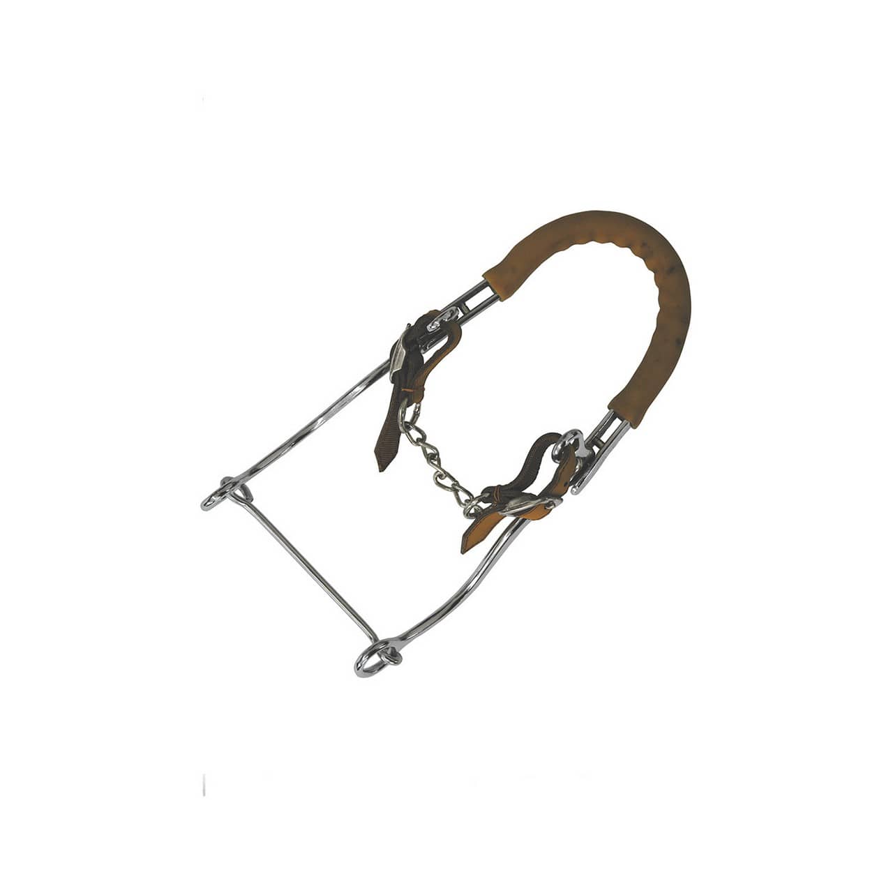 Hackamore cromato, aste lunghe
