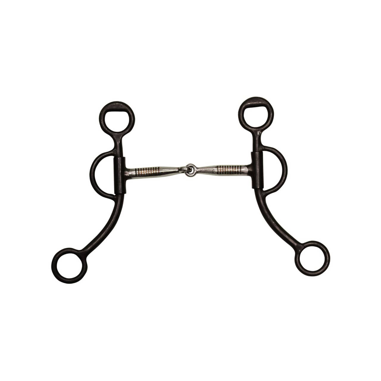Morso western ferro nero, imboccatura inox