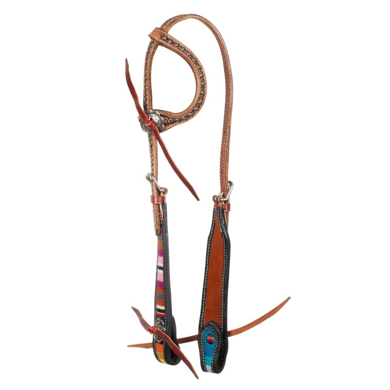 Briglia western con decorazioni simil tappeto