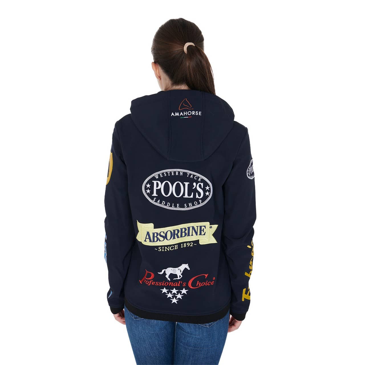 Giacca softshell unisex multilogo felpato