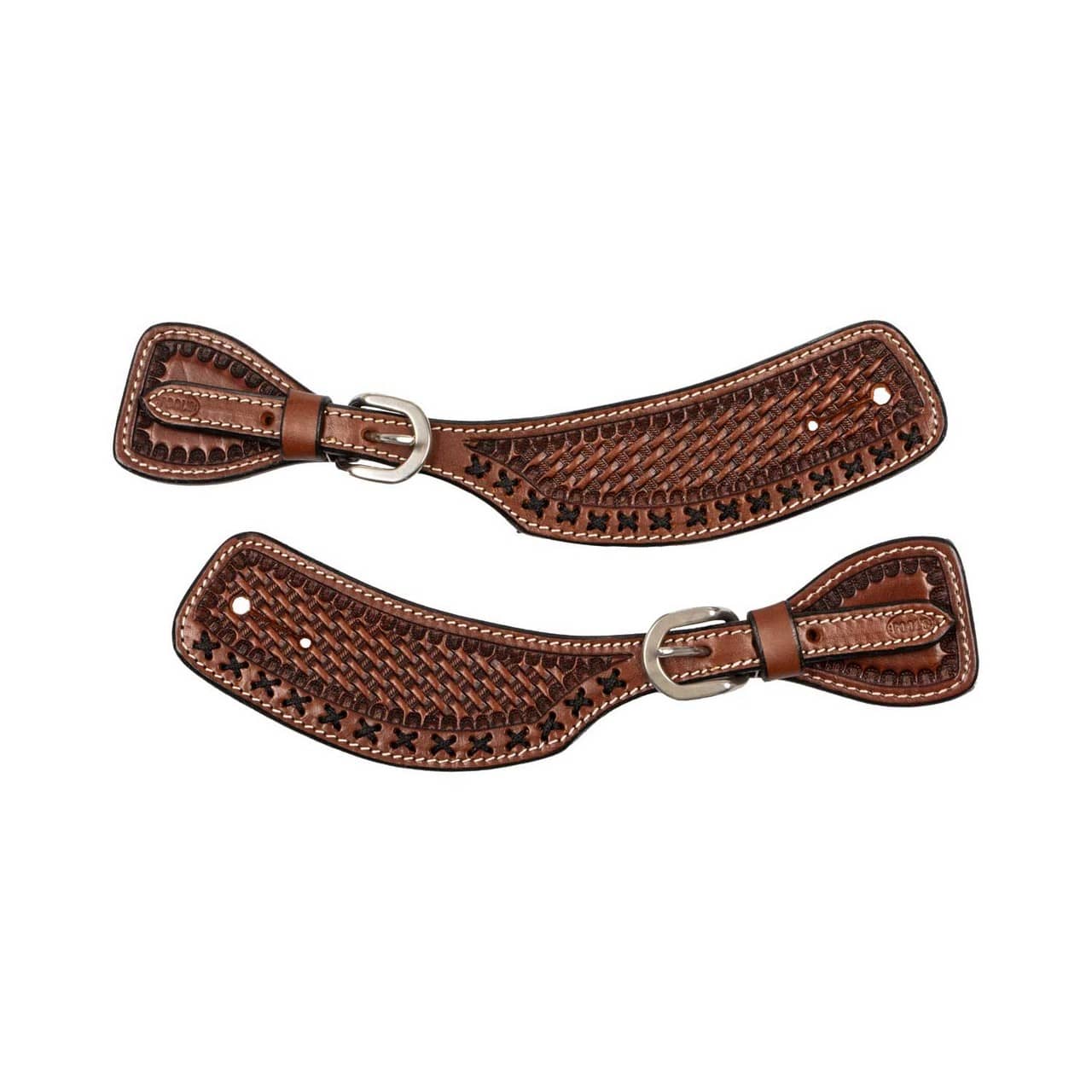 Lacciolini per speroni western con decorazioni