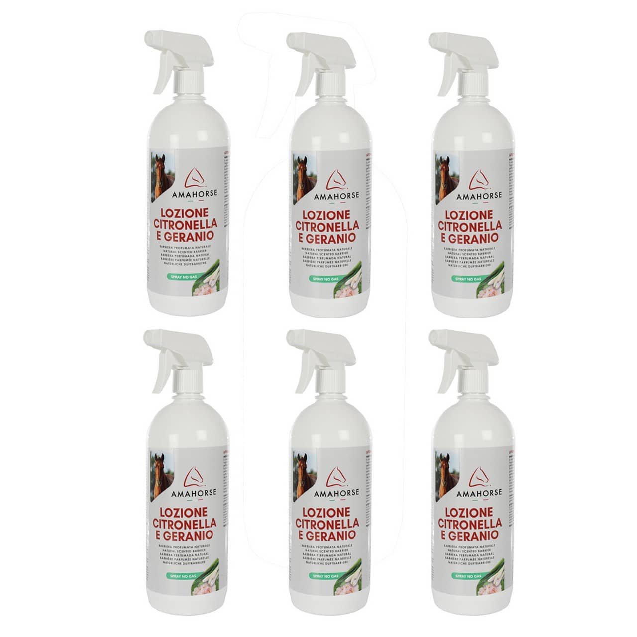 Lozione citronella e geranio (1 l), box 6 pezzi