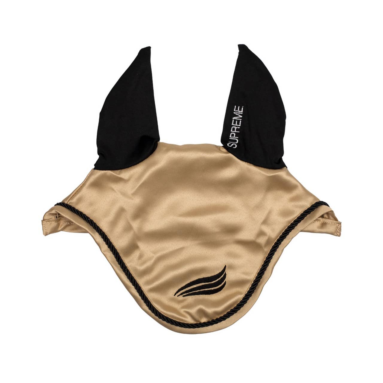 Cuffietta satinata con orecchie elasticizzate