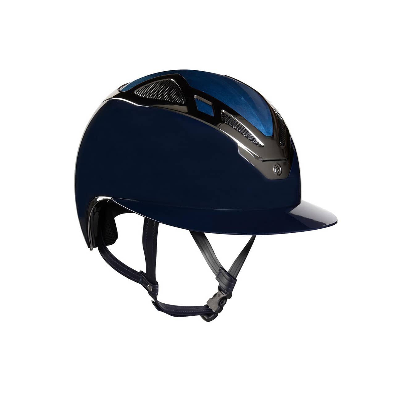 Casco Apex Wood Lady blu navy glossy