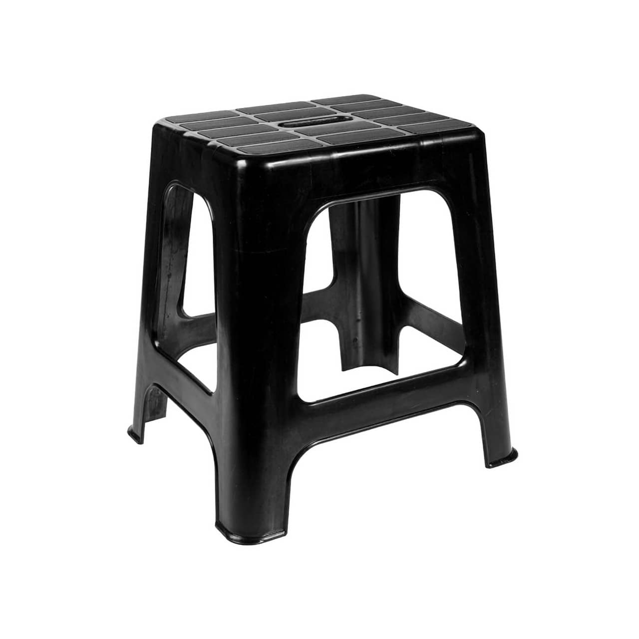 Sgabello in plastica V-Plast black-hot pink