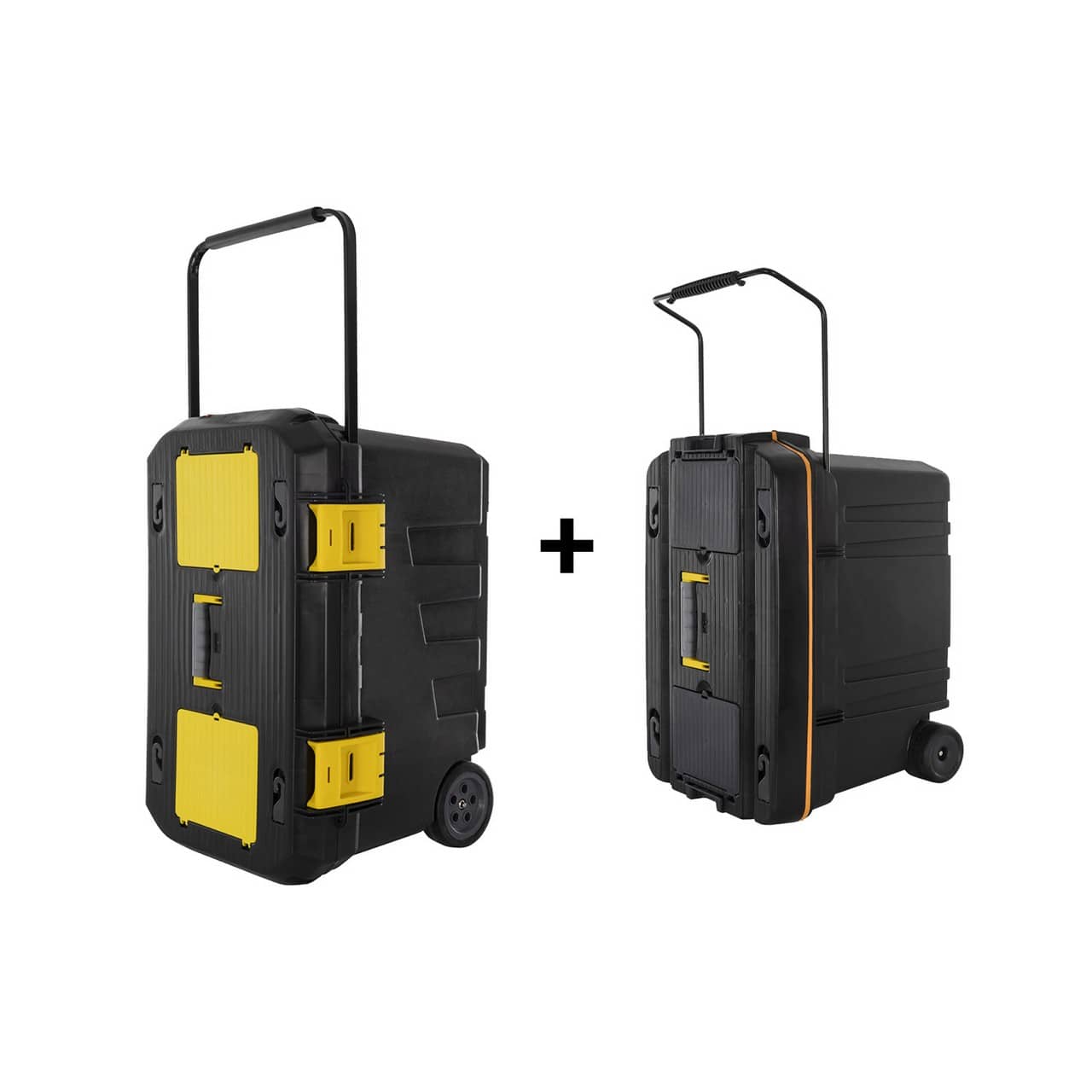 Baule trolley 2 ruote grande 750x487x493 + baule medio 610x375x415