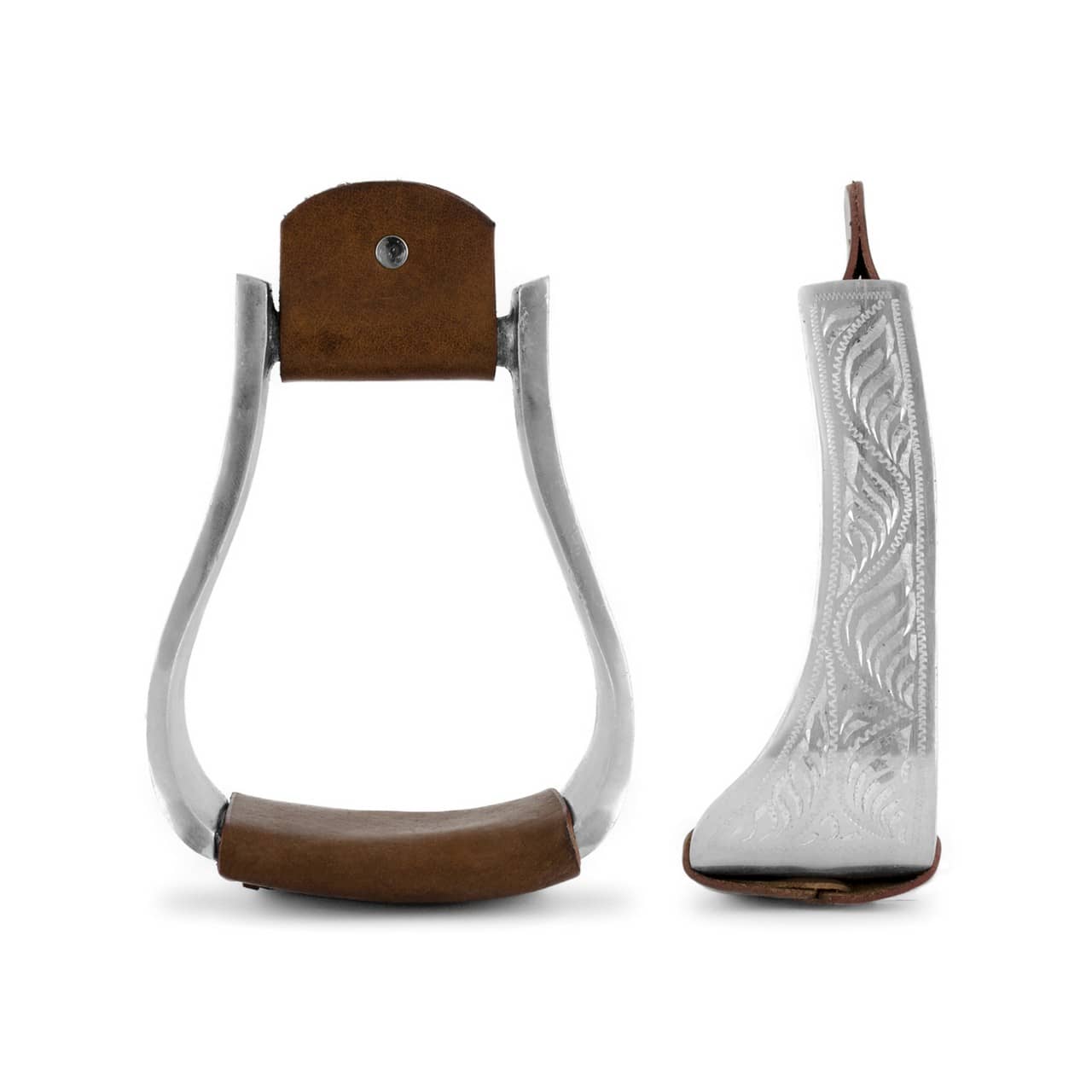 Staffe western in alluminio decorate, economiche