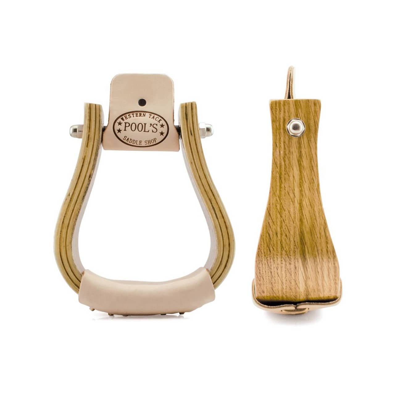 Staffe western in legno con panca larga