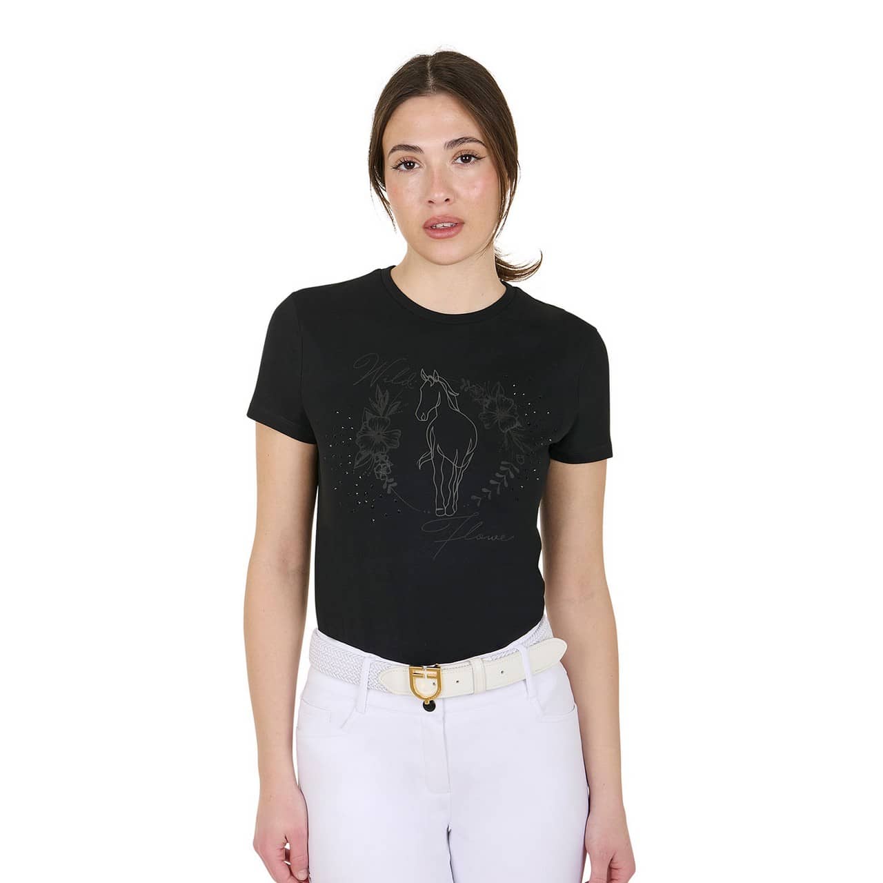 T-shirt donna Wild Flower in cotone