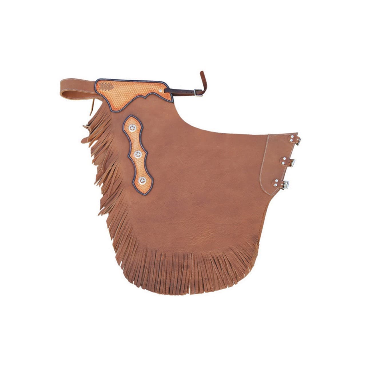 Chaps in pelle liscia modello "Rodeo", vista 1