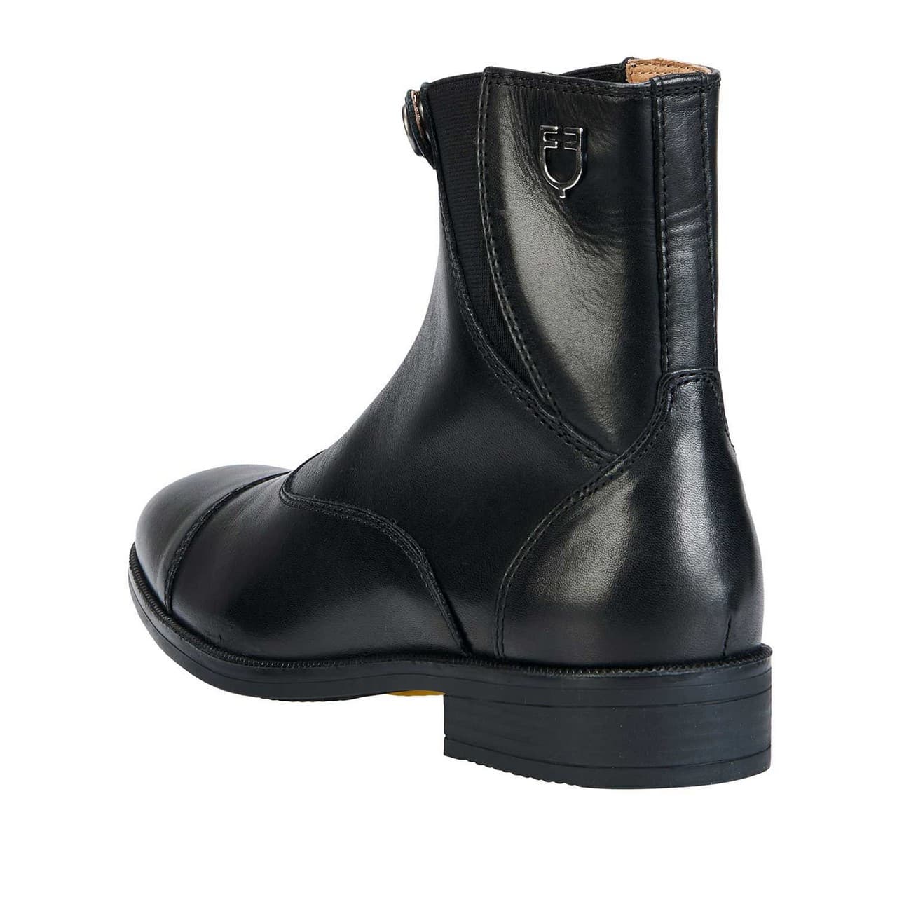 Stivaletti unisex in vitello pieno fiore, zip anteriore, vista 2