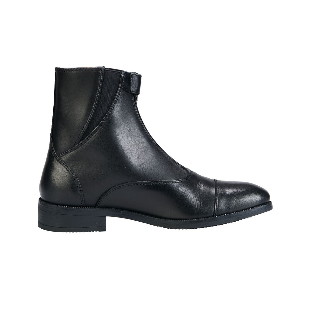 Stivaletti unisex in vitello pieno fiore, zip anteriore, vista 3