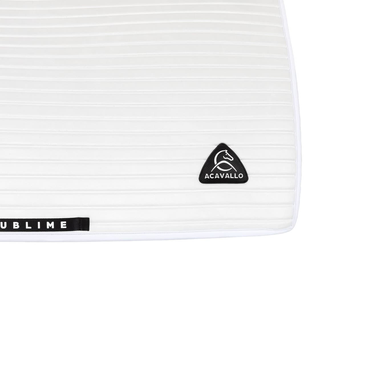 Stripe Suede Dressage Saddle Pad w/square back corner