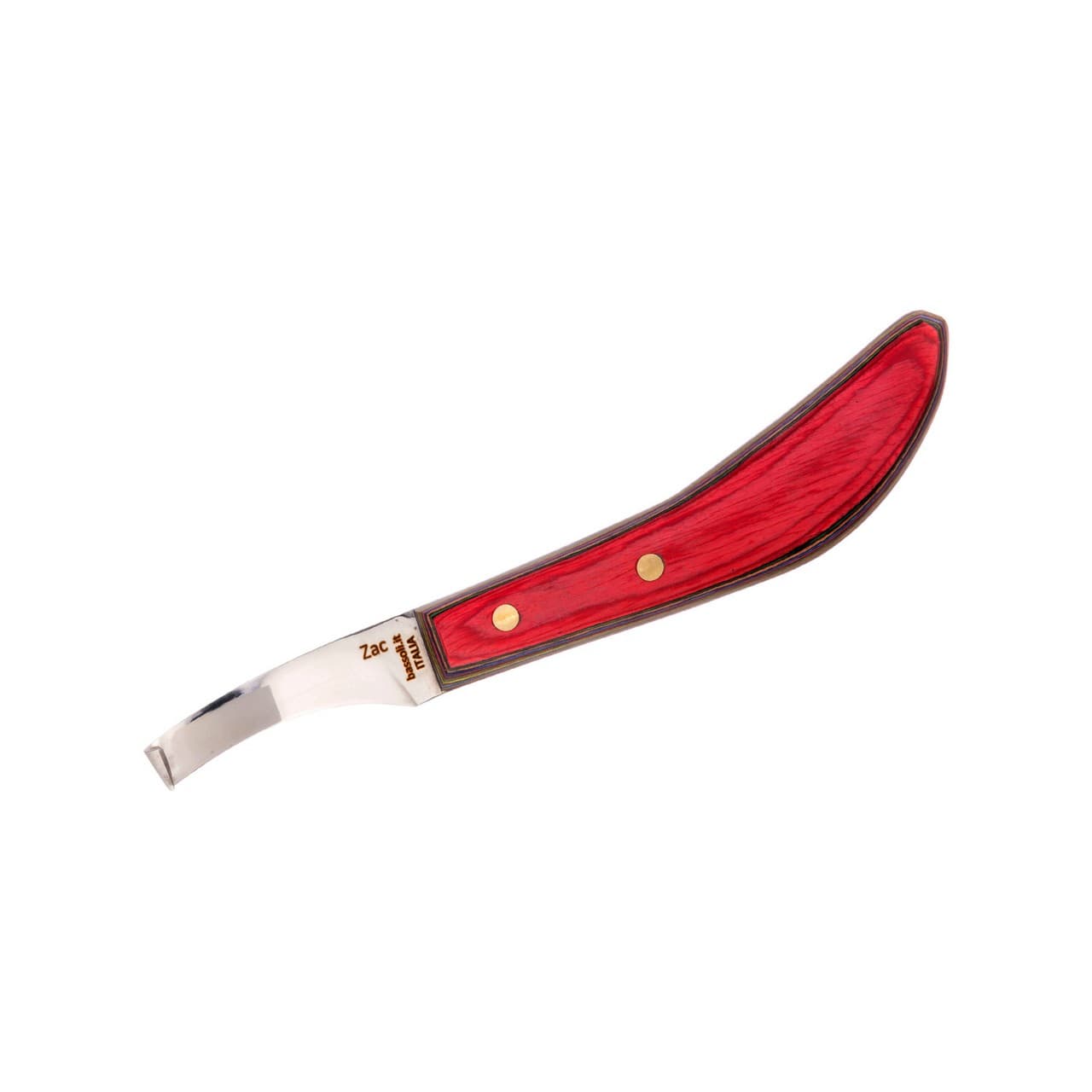 Coltello Zac con lama curva destra, vista 1