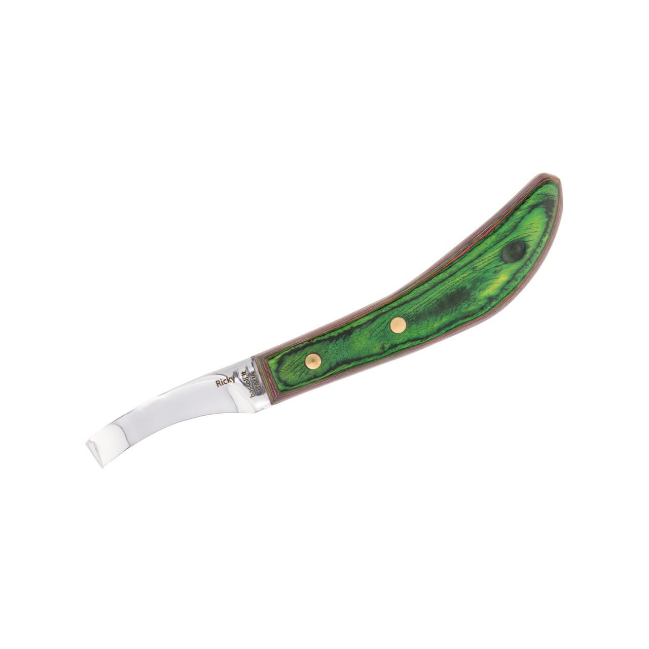 Coltello Ricky con lama dritta destra, Bassoli, vista 1