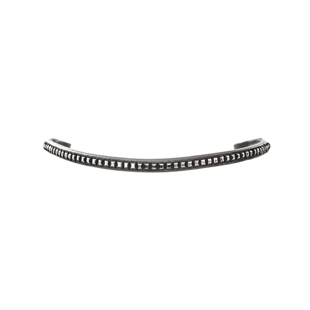 Frontalino in cuoio con clincher argento, vista 1