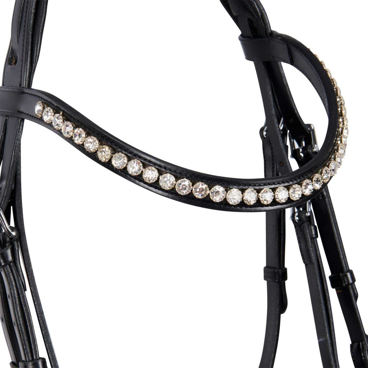 Testiera inglese in cuoio con brillantini NEW, vista 3