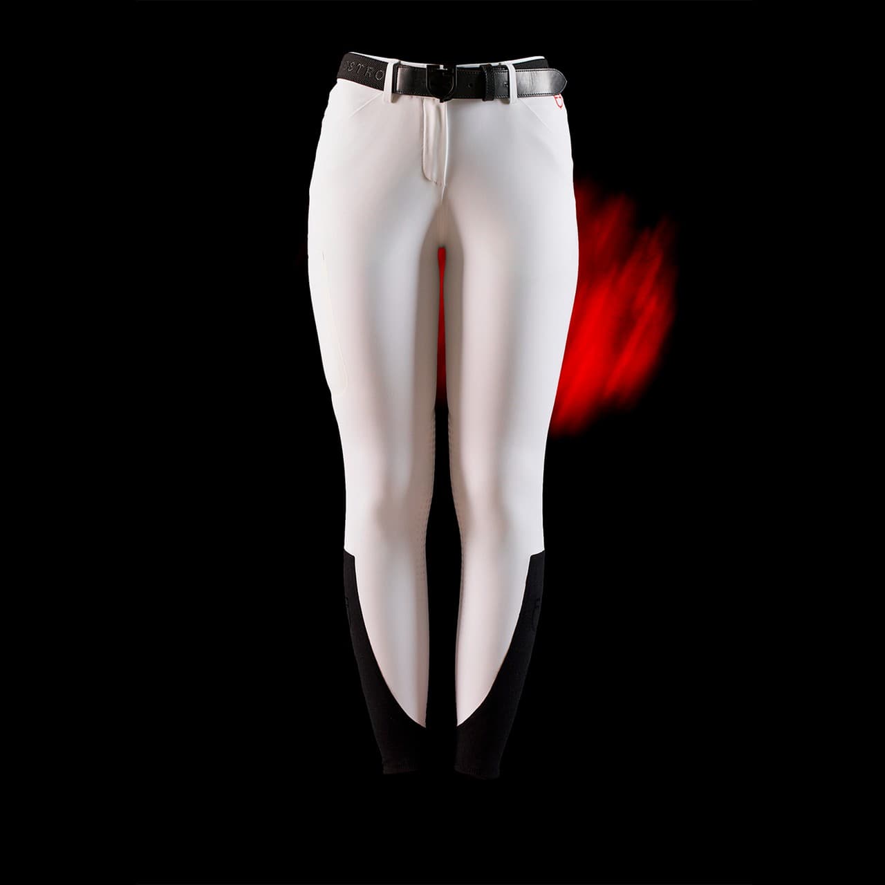 Pantalone slim fit donna Equestro Ridertechnology cuciture termosaldate, vista 3