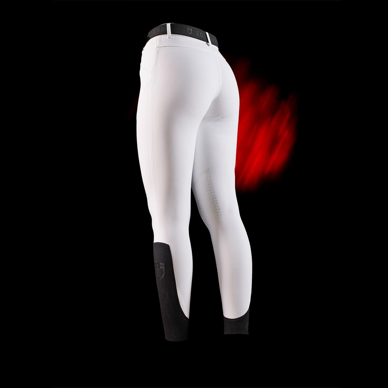Pantalone slim fit donna Equestro Ridertechnology cuciture termosaldate, vista 6