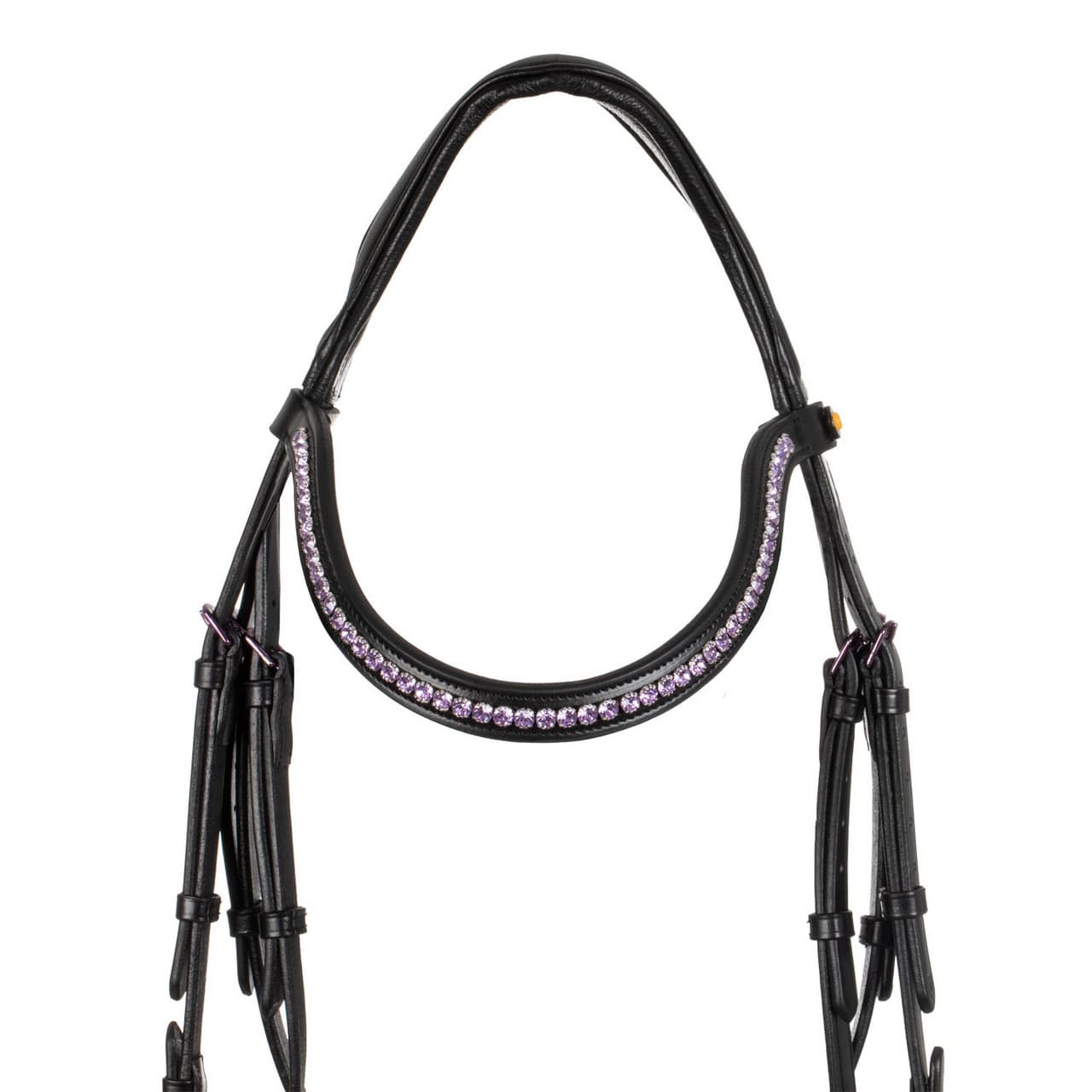 Testiera Equestro anatomica in pelle, vista 3
