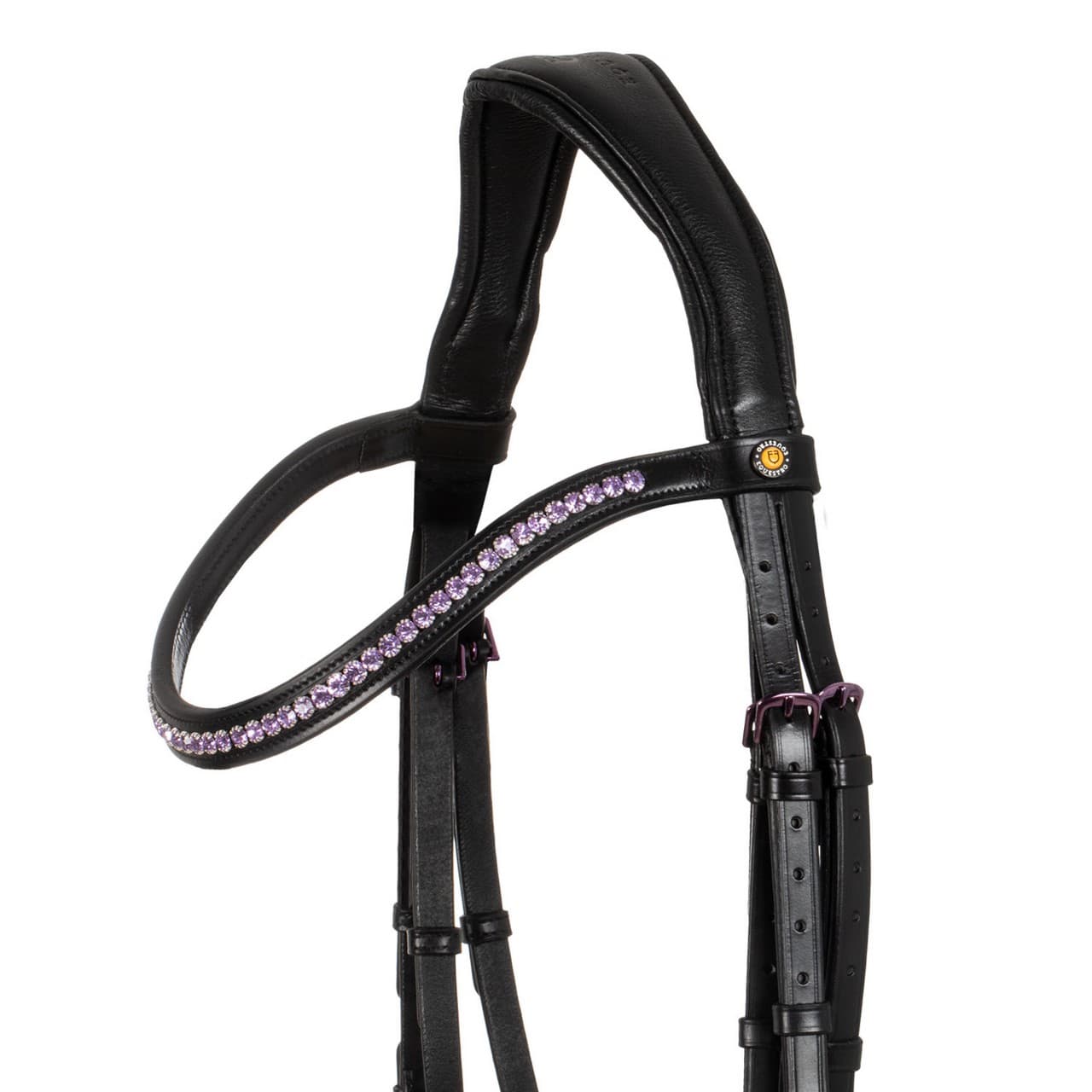 Testiera Equestro anatomica in pelle, vista 4