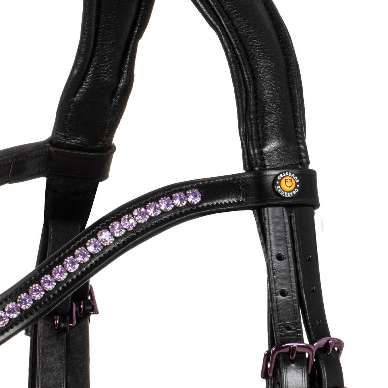 Testiera Equestro anatomica in pelle, vista 5