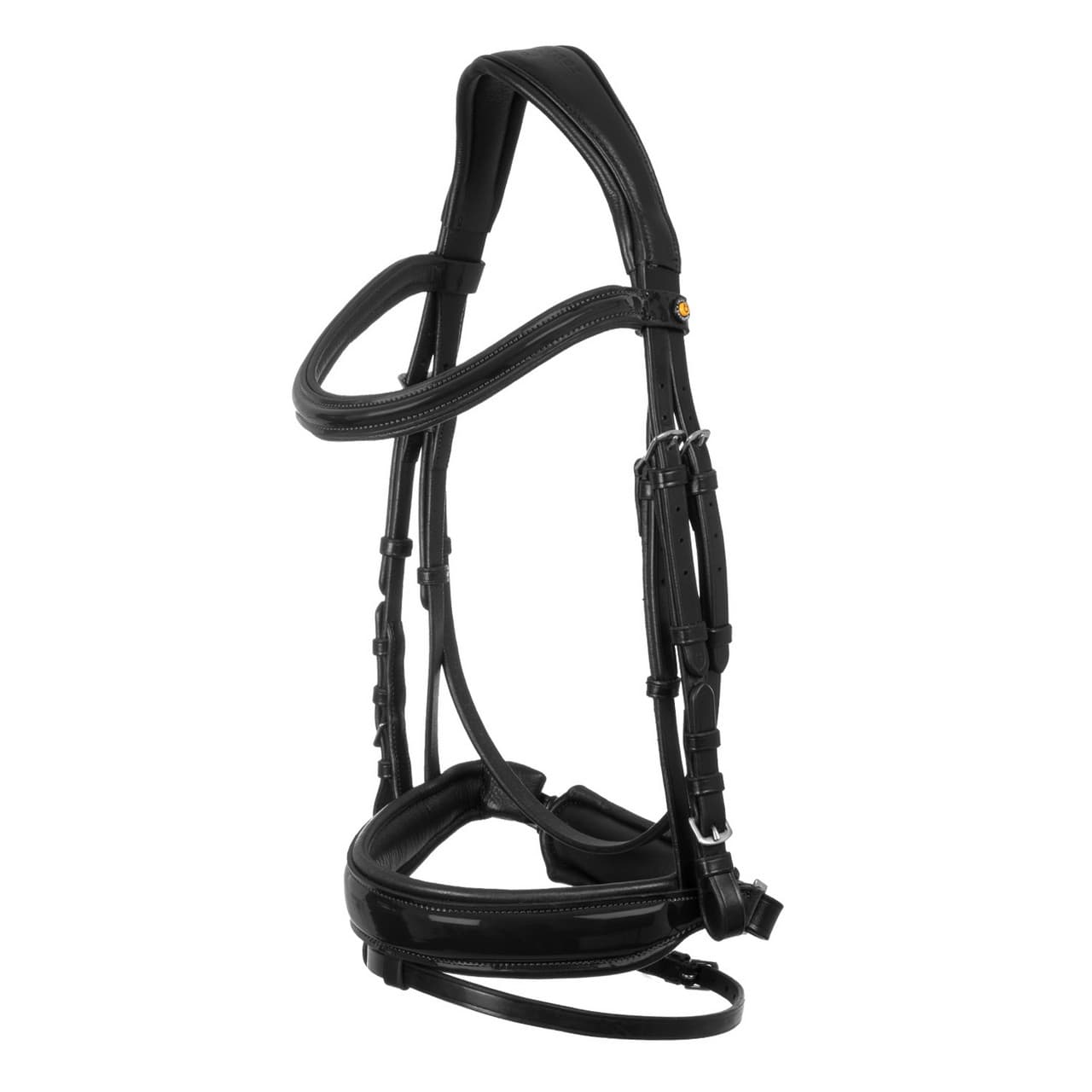 Testiera Equestro anatomica con nasalina imbottita, vista 1