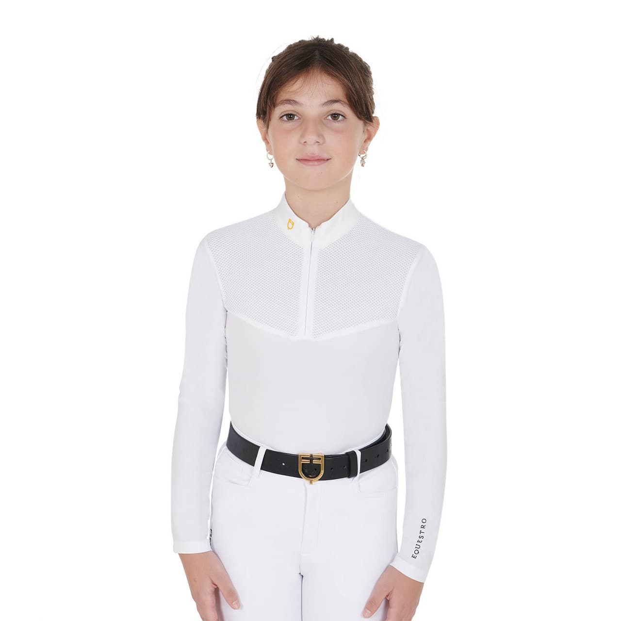 Polo bambina a manica lunga, vista 1