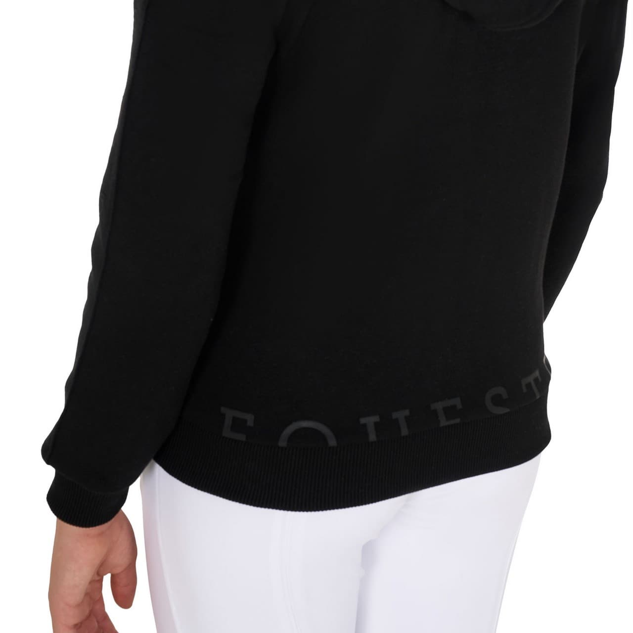 Felpa bambina full zip con pile interno, vista 4